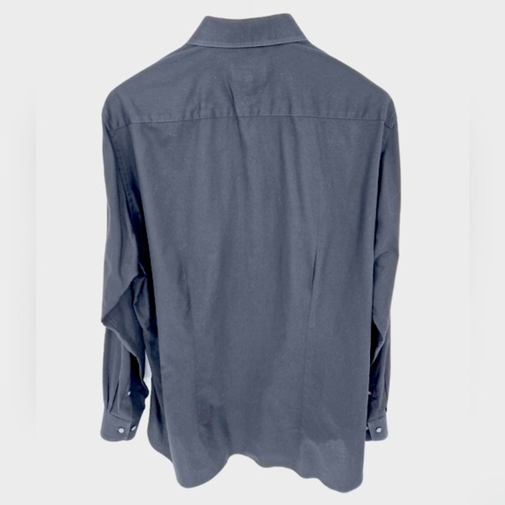 Ted Baker Black Solid Endurance Fit Shirt for men size 17 - Picture 3 of 11